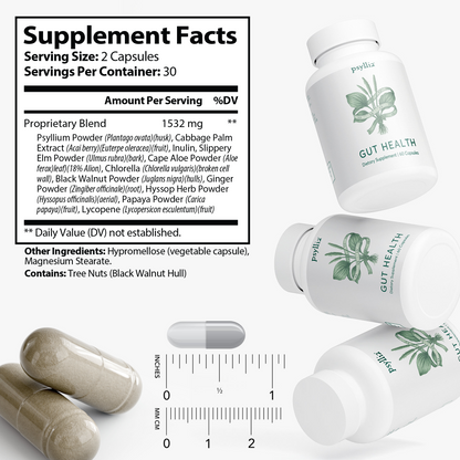 Psyllia® Gut Health™ | Na wzdęcia, problemy z trawieniem i zachcianki